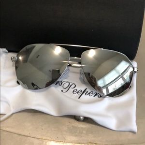 COPY - Jeepers peepers silver aviator sunglasses